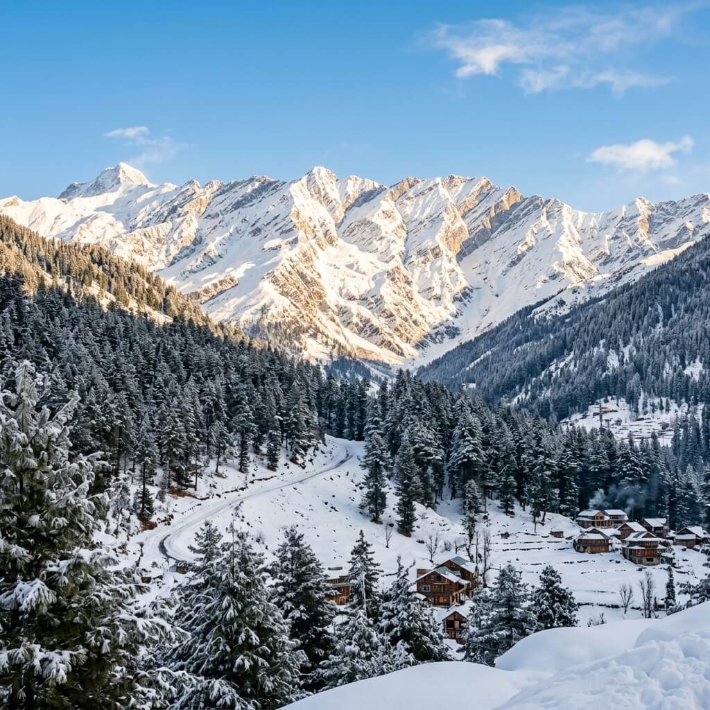 Manali Snow Mountains